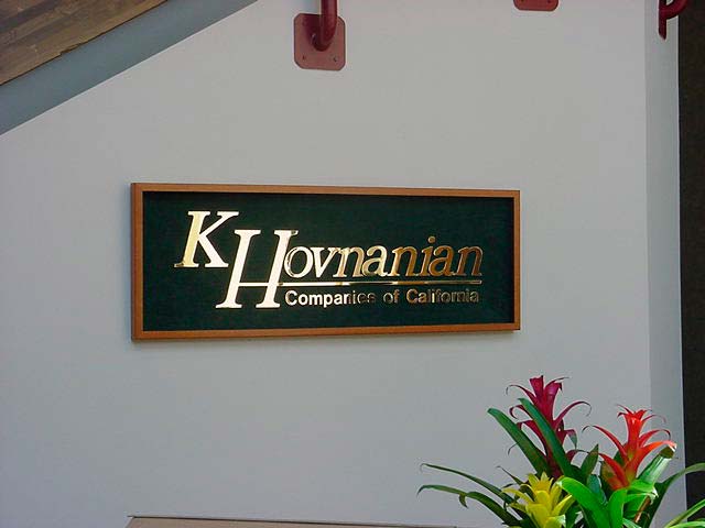 custom reception lobby sign